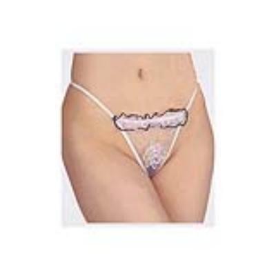 China   LINGERIE  Wholesale  SEXY  white  G-string LINGERIE ONE SIZE #PT00010