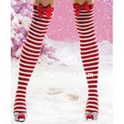 Santa Stockings,Nylon Striped Thigh Highs,Sexy Christmas Stockings,Stockings wholesale, #HG2199