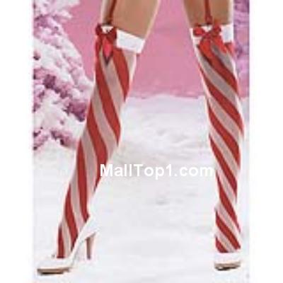 thigh highs Stockings,Candy Cane Striped Stockings,Sexy Christmas Stockings,Stockings wholesale, #HG2196
