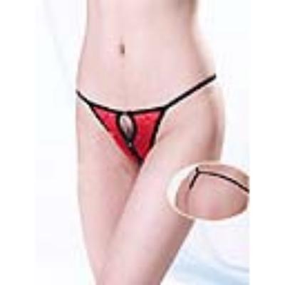wholesale sexy lingerie,  Red Open Crotch  G-sting  Thong, Funny #PT974