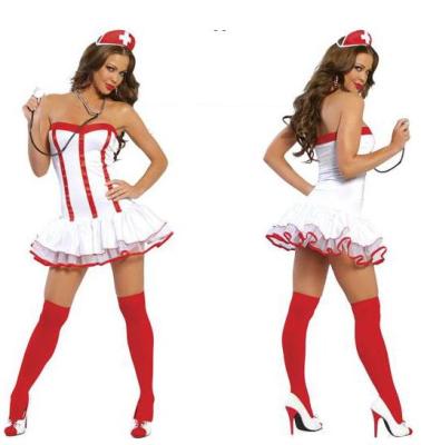 Sexy lingerie china,Bikini.Bra Set/Top Set,Dress,#M841,Sexy Halloween Costume Naughty Nurse Costume