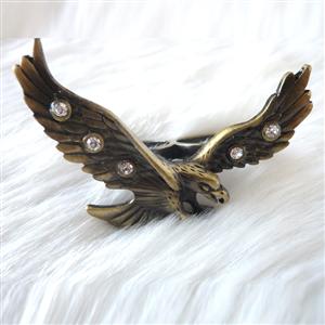 2 finger ring, wings with wings ring, ring with wings & wings, #J7008