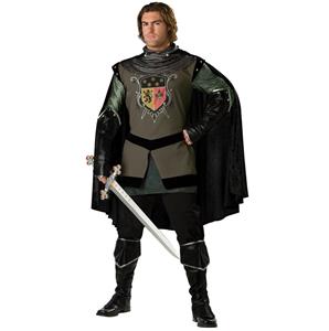 Knight Costumes, Super Deluxe Dark Medieval Knight Costume, Men