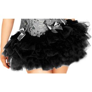 Black Mesh Skirt, Ballerina Style Skirt, Sexy Tutu Skirt, #HG7729
