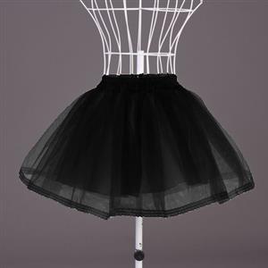 Sexy Skirt, Tulle Skirt, Black Mini Petticoat, #HG7785