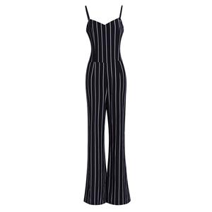 Wide Leg Jumpsuit, Jumpsuits for Women, V Neckline Jumpsuit, Slim Plain Jumpsuit, Sleeveless Jumpsuit, Fashion Jumpsuit, Backless Jumpsuit, #N14058