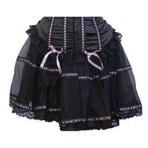 black skirt, mini Skirt, Corset Skirt, #HG3365