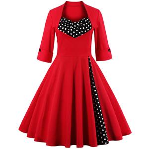 Retro Dresses for Women 1960, Vintage Dresses 1950