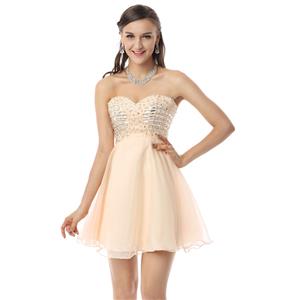 Cheap Cocktail Dress, Girls Homecoming Dress, Champagne Prom Dresses, Fashion Chiffon Dresses on sale, Buy Discount Dress, #Y30054