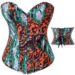 Denim Corset, "Hell Chain" Denim Corset, Hell Chain Corset, #N4462