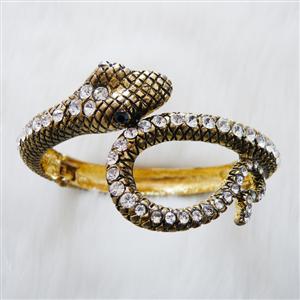 Gold Snake Bracelet, Costume jewelry, Fashion Accessories, #J7134