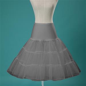 Sexy Grey Skirt Petticoat, Fashion Grey Skirt, Cheap Ladies Tulle Petticoat, Party Dress Petticoat, Plus Size Petticoat, #HG11291