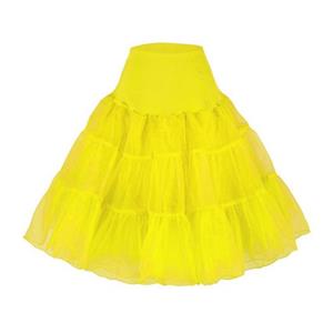 Sexy Yellow Skirt Petticoat, Fashion Yellow Skirt, Cheap Ladies Tulle Petticoat, Party Dress Petticoat, Plus Size Petticoat, #HG11256