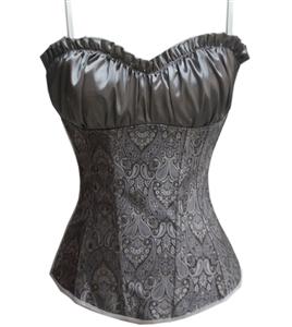 Gray  Renaissance Corset Top, Renaissance Corset Top, Gray Corset, #N5057