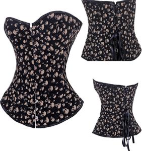 Skull Corset, Outerwear Corsets, Halloween Corsets, #N2237