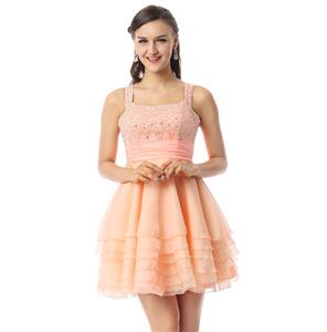 Pretty Light-Coral Dress, Cheap Prom Dresses, Homecoming Dresses under 300 on sale, Hot Selling A-line Sweet 16 Dresses, #Y30061