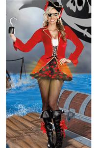 Light Up Captain Hook Line And Sinker Costume, Light Up Captain Costume, Light Up Pirate Costume, #M1775