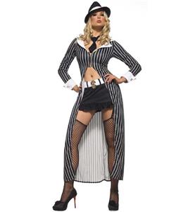 Mafia Mama Gangster Costume N10153