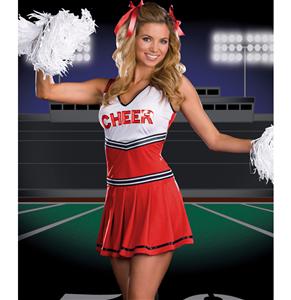Sideline Spirit Costume, Red Cheerleader Costume, Cheerleader Costume, #M5163