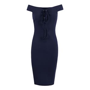 Sleeveless Bodycon Dresses, Sexy Bodycon Dresses, Vintage Bodycon Dress, Cheap Dress for women, Fashion Bodycon Dress for women, Slash Neck Bodycon Dresses, #N14087