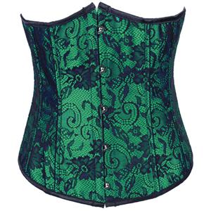 underbust corset, Blue lace underbust corset, Lace underbust corset, #N4982