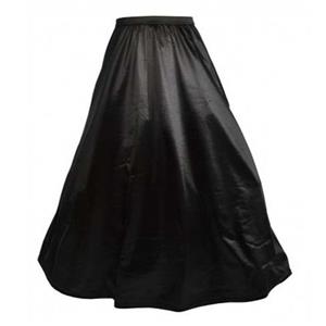 Sexy Black Petticoat, Cheap Ladies Satin Floor-length Petticoat, Dancing Party Petticoat, Plus Size Petticoat, #HG10568