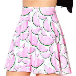 Watermelon Skater Skirt, Skater Skirt, Watermelon Skirt, #HG7990