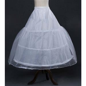 Underskirt Petticoat slip for Wedding Bridal Dress, Wedding Party Petticoat, 3-hoops Underskirt, Party Dress Petticoats Bridal Slips, #N11120