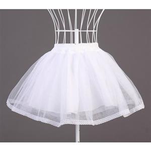 Sexy Skirt, Tulle Skirt, White petticoat, #HG4702