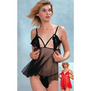 Sexy lingerie Babydoll wholesale, Fast ship, Funny,Sexy Babydoll Lingerie,Sheer Babydolls,#N1240