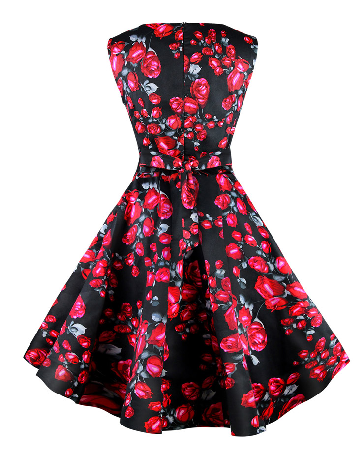 Spring Garden Party Picnic Dress, Party Cocktail Dress, Vintage Casual Retro Dress, Cotton Vintage Tea Dress, Party Swing Dress, Plus Size Dress, #N11066