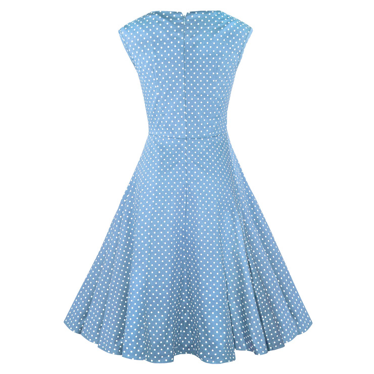 Spring Garden Party Swing Dress, Summer Dress, Vintage Casual Retro Dress, Cotton Vintage Tea Dress, Rockabilly Swing Dress, Plus Size Dress, #N11070