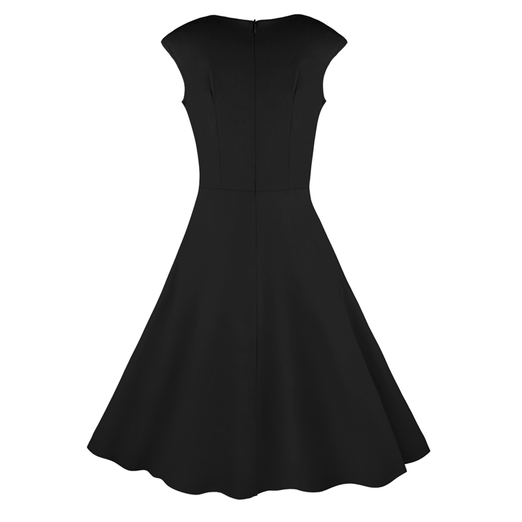 Spring Garden Party Swing Dress, Summer Dress, Vintage Casual Retro Dress, Cotton Vintage Tea Dress, Rockabilly Swing Dress, Plus Size Dress, #N11073