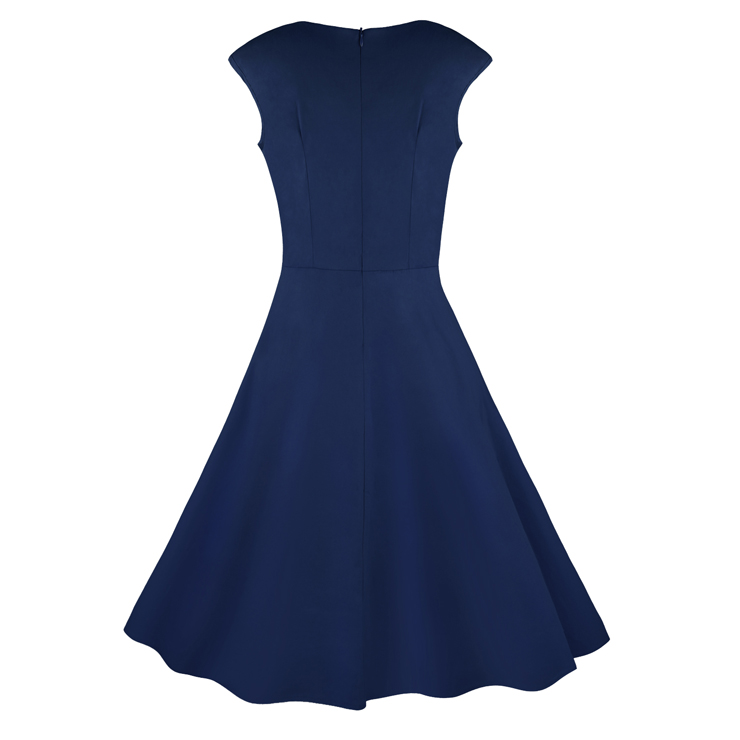Spring Garden Party Swing Dress, Summer Dress, Vintage Casual Retro Dress, Cotton Vintage Tea Dress, Rockabilly Swing Dress, Plus Size Dress, #N11075