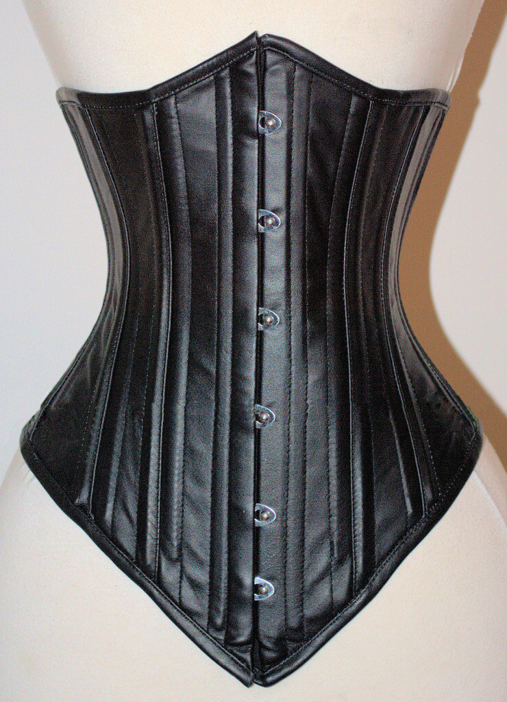 26 Steel Bones Leather Heavy Corset N8856