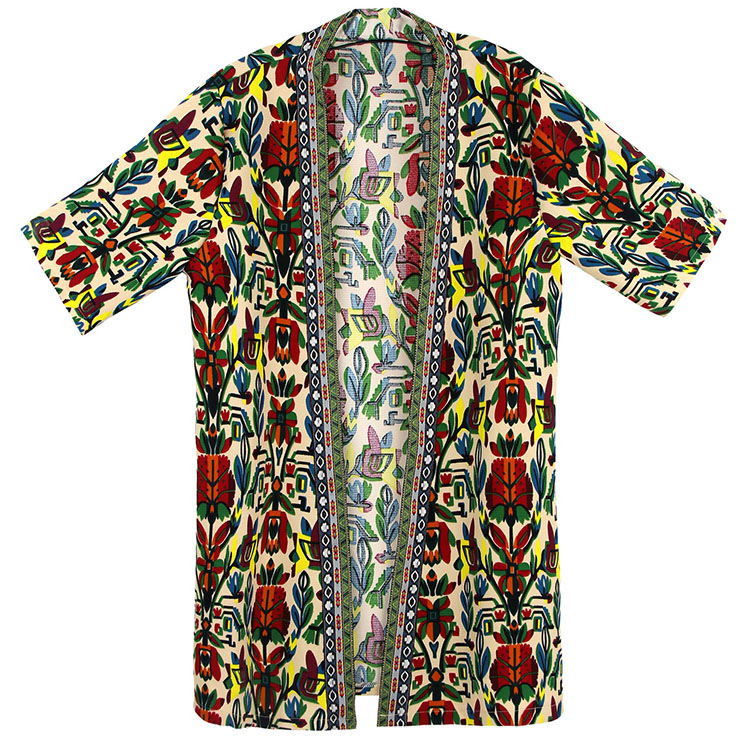 Women's Vintage Tribal Print Coat N12453