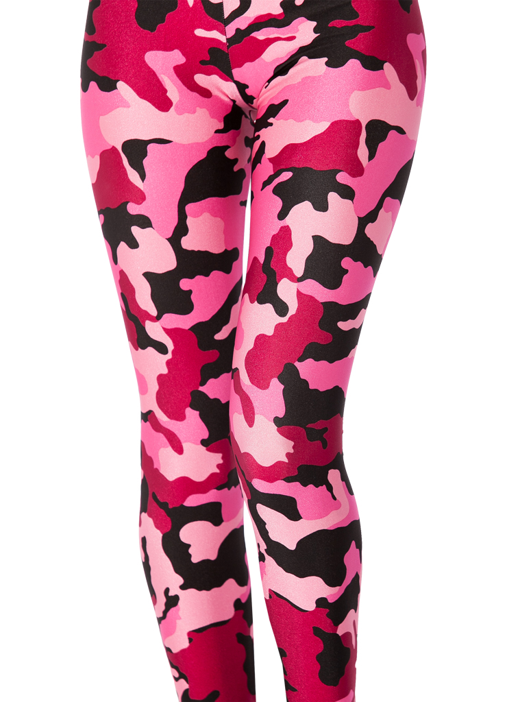 pink camo workout leggings