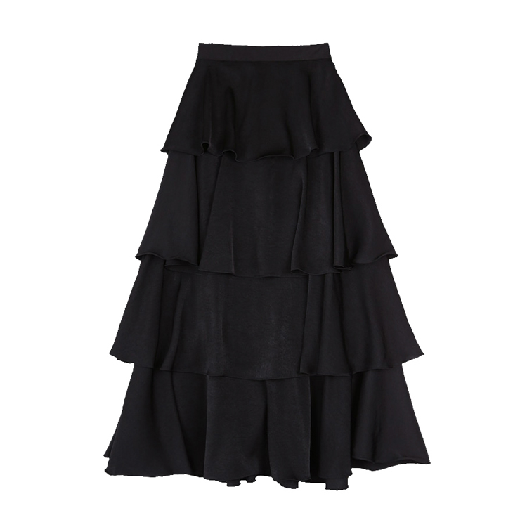 Casual Midi Tiered Layered Skirt HG13066