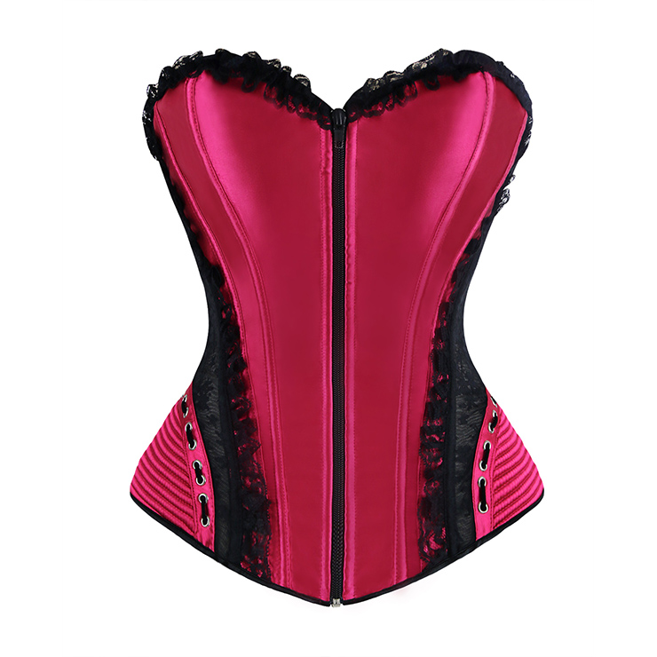 Fashion Satin Red Shapewear Corset N11306