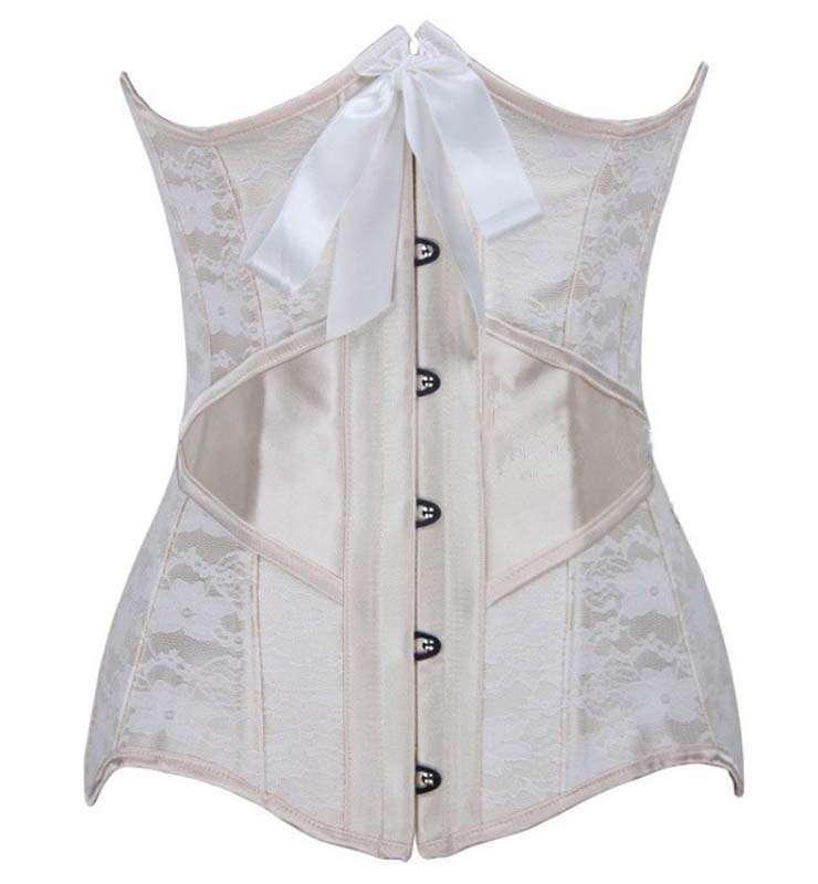 Downes Burgundy Satin Steel Bone Underbust Corset main image 1