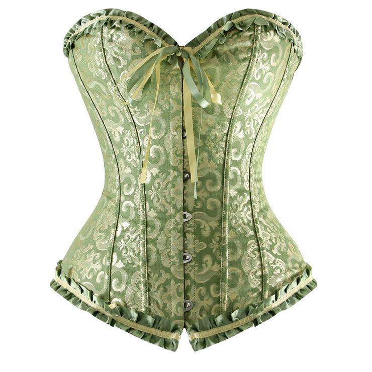 Floral Embroidered Corset N4398