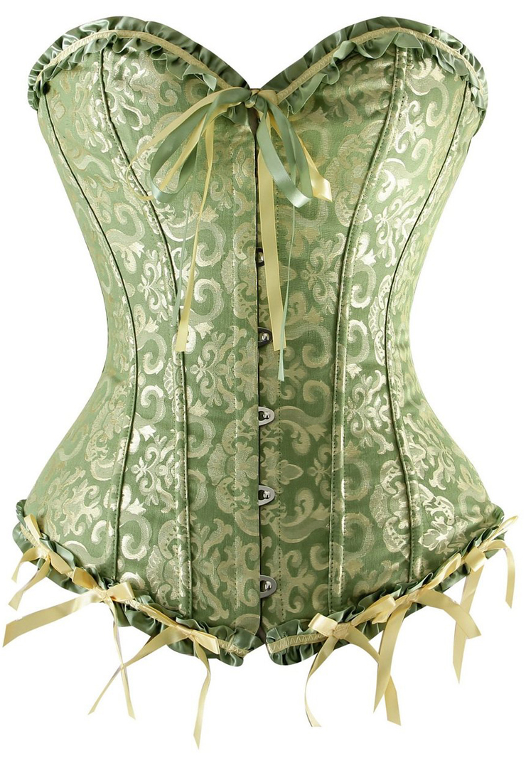 Floral Embroidered Corset N4398