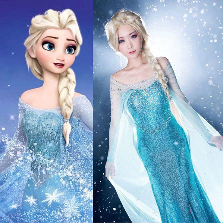 Fantasia elsa frozen best sale adulto