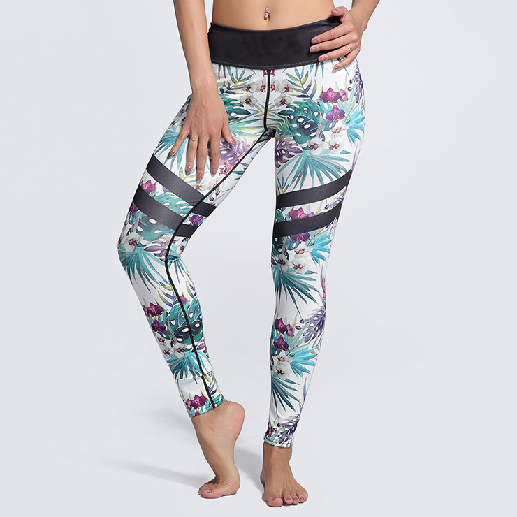 printed workout pants