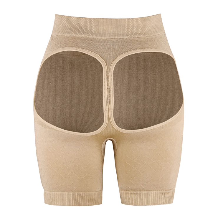 Ladies Sexy Beige Open Hip High Waist Panty PT10238