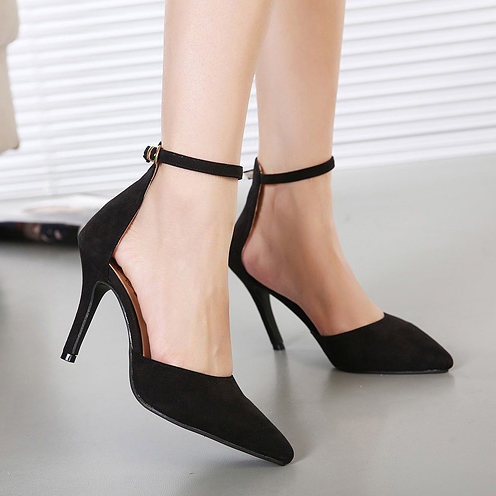 elegant black high heels