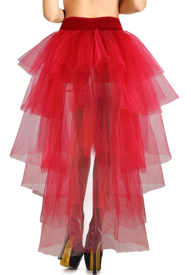 Long Tulle Bustle Skirt HG4258