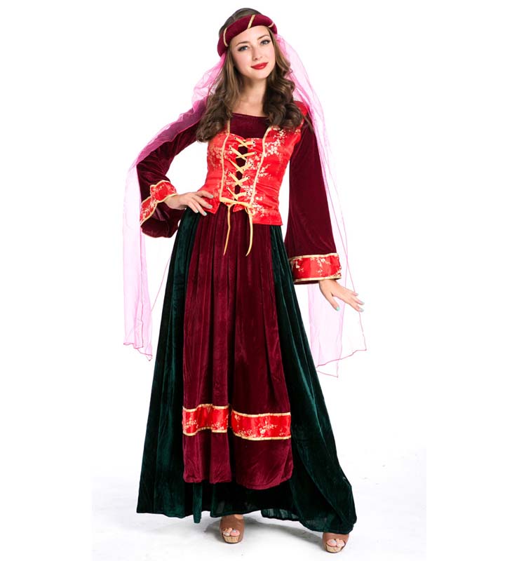 Noble Medieval Royal Persian Queen Costume N10949