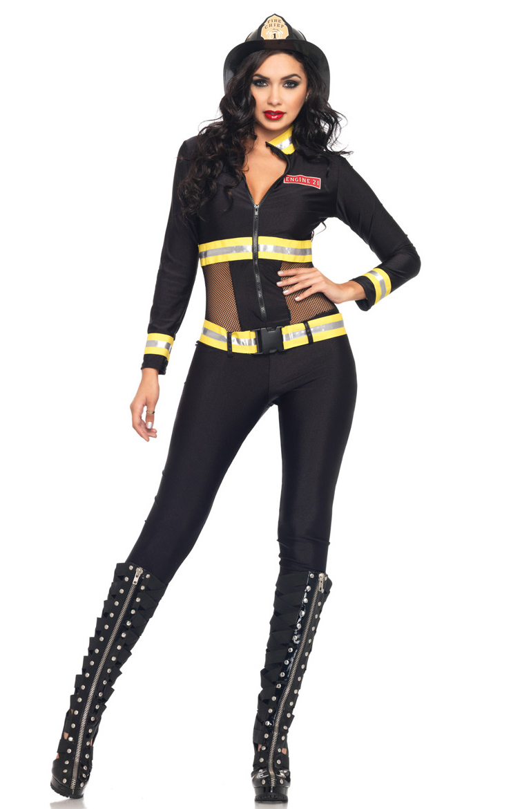 Red Blaze Firefighter Costume N8918