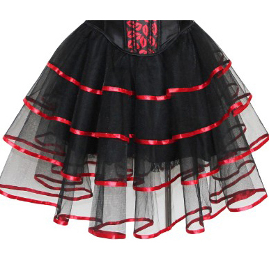 Red Petticoat, sexy Skirt, Petticoat, Corsets Skirt, #HG6130